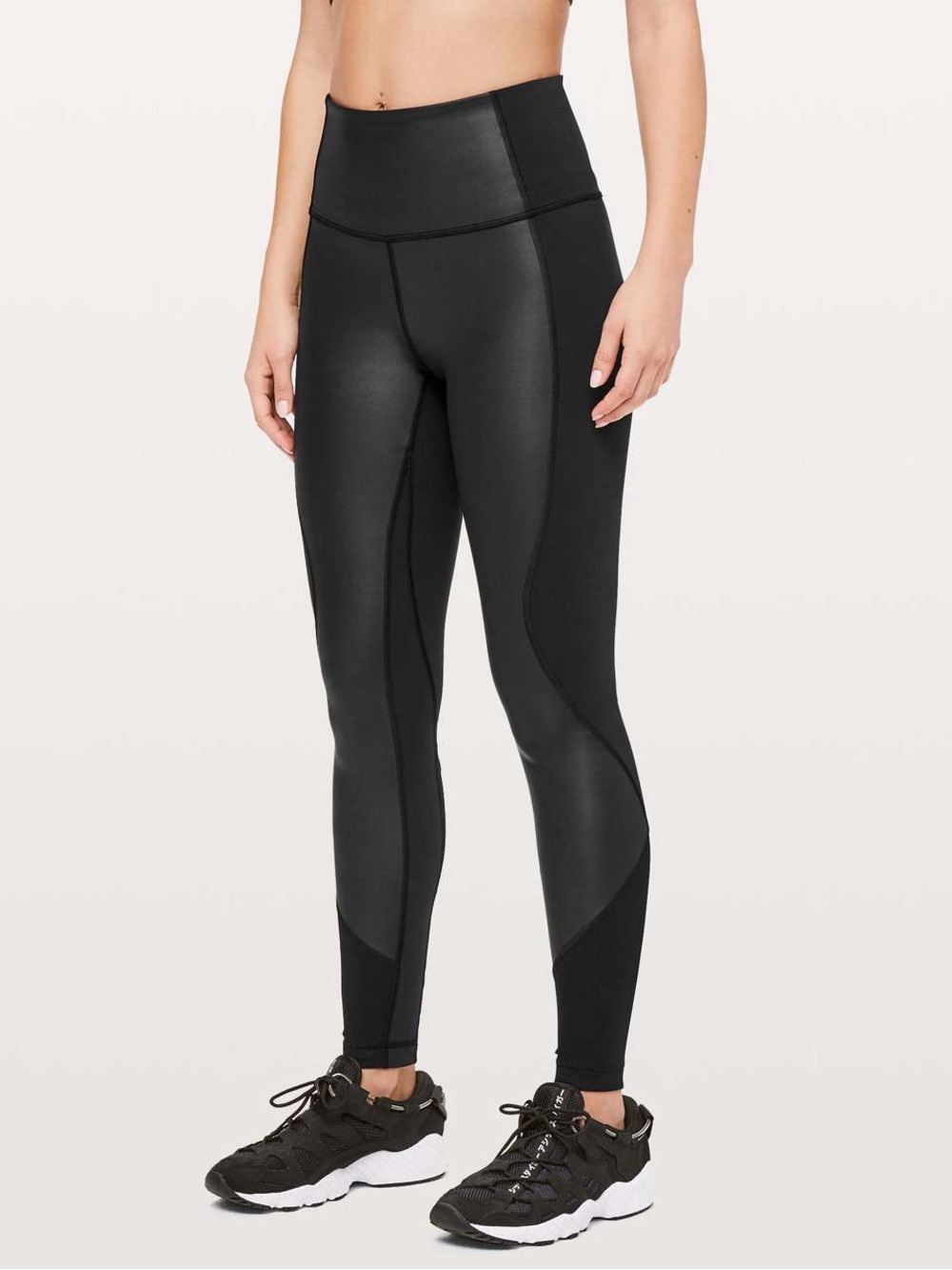 Lululemon Wunder Under High-Rise Shine Leggings Black 28"‎ - size 4